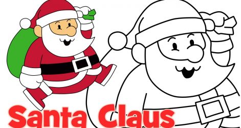 471x250 Easy Santa Claus Video Cartoon Draw Face Step