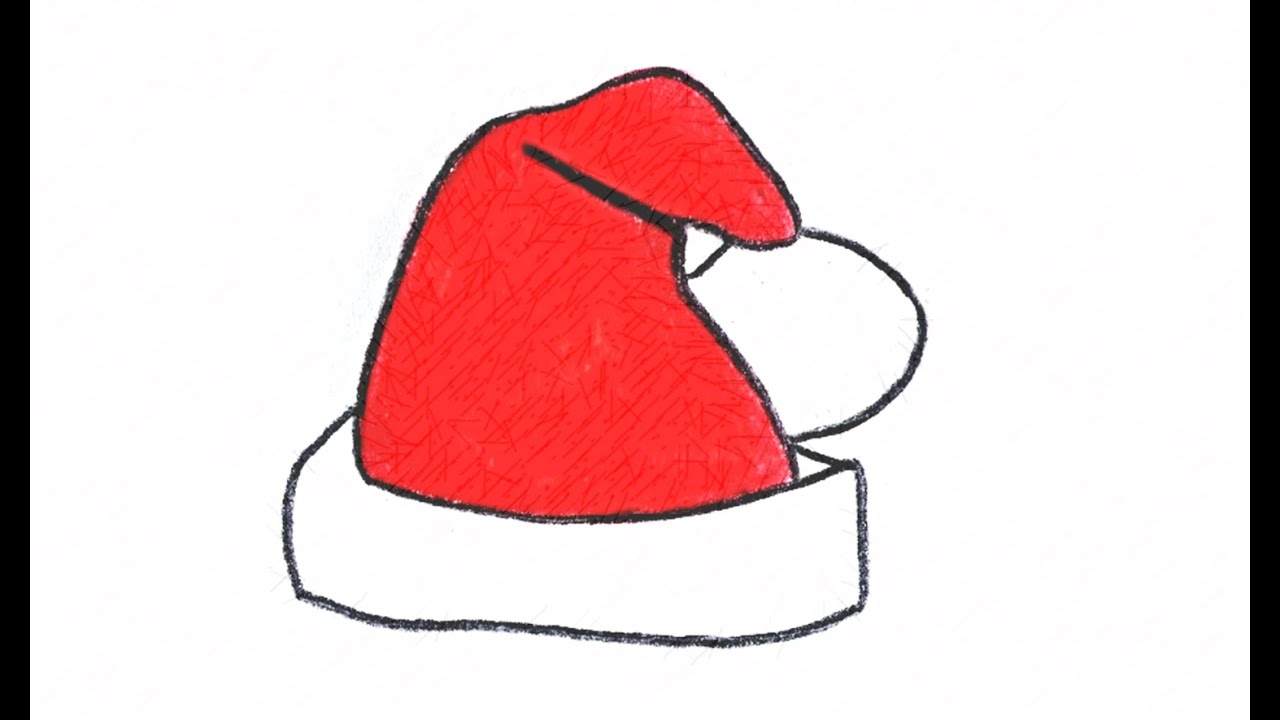 1280x720 How To Draw A Santa Hat