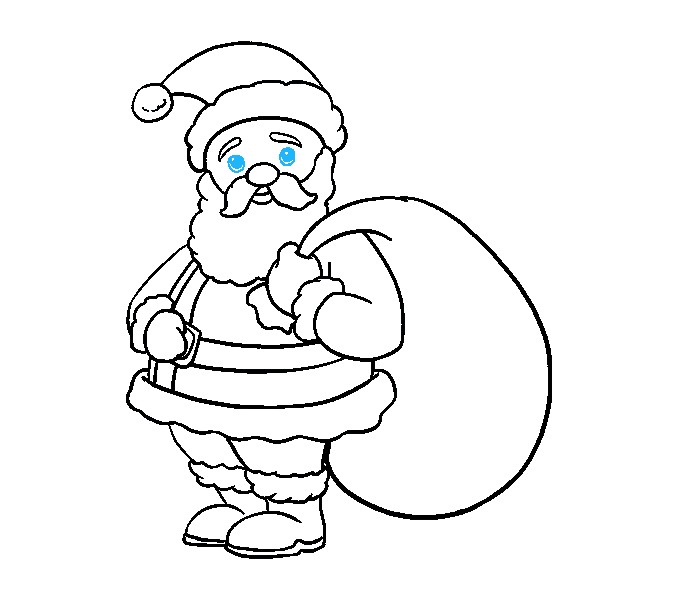 678x600 How To Draw Santa Claus With How To Draw Santa
