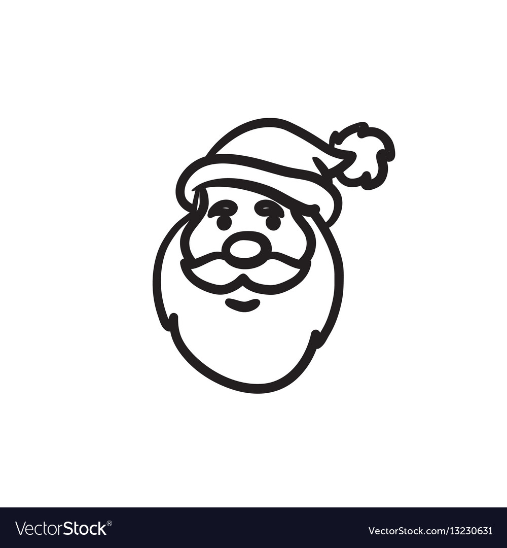 1000x1080 Huge Collection Of 'santa Claus Face Drawing' Download More Than