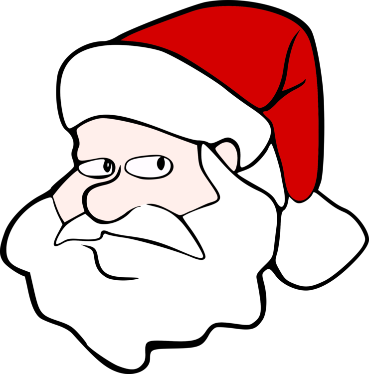 740x750 Santa Claus Cartoon Drawing Joke Line Art Cc0