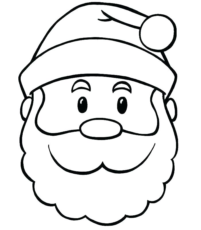700x800 Santa Claus Coloring Face With Of Pages Line Drawings