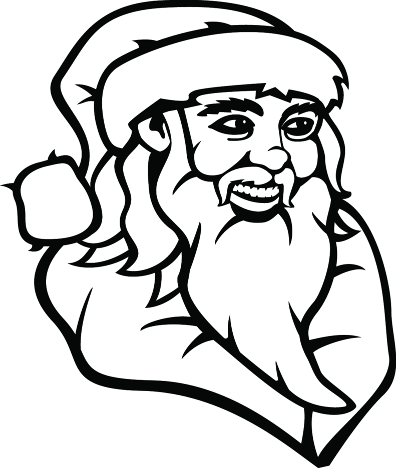 791x936 Santa Claus Drawing Vector Freevectors