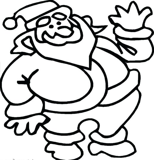 518x539 Simple Drawing Of Santa Claus Draw How To Drawing Santa Claus