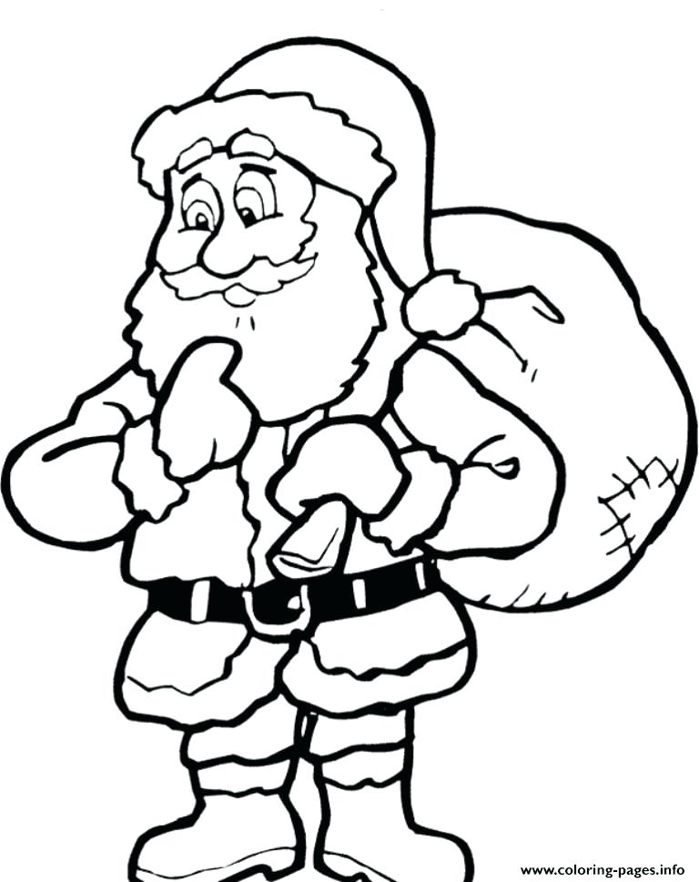 768x969 Coloring Pictures Of Santa Claus Vector Line Art For Coloring Free