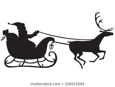 371x280 Huge Collection Of 'santa Claus Sleigh Drawing' Download More