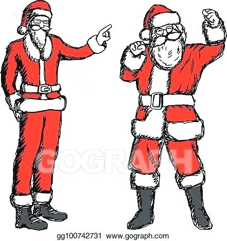 441x470 Sketch Of Santa Claus How I Draw Santa Claus