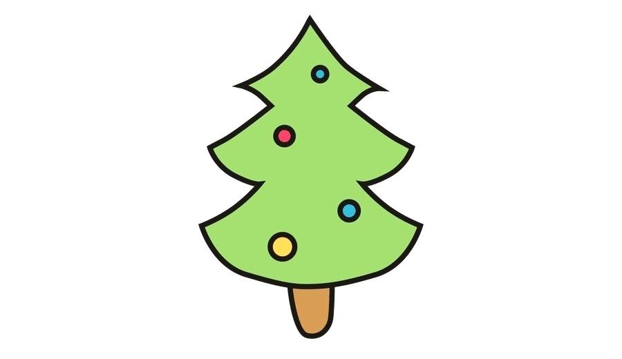 900x520 Drawing Of Santa Claus With Christmas Tree