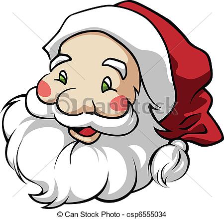 450x439 Cute Santa Claus Head In A Round Composition How To Draw A Cute