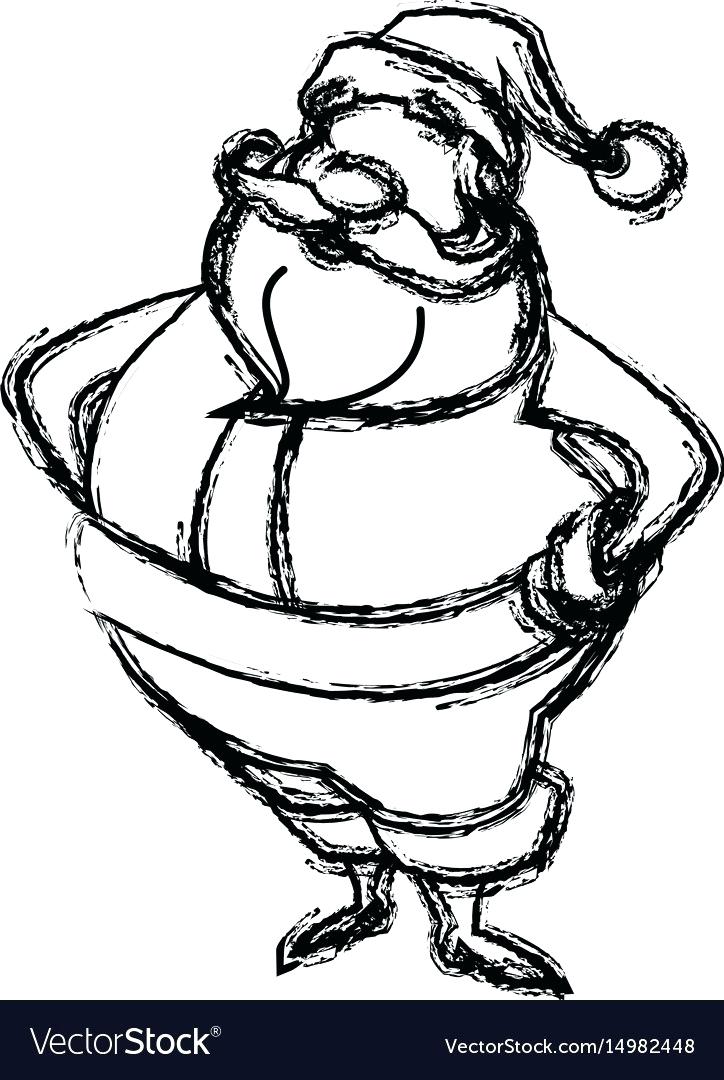 724x1080 Sketch Of Santa Clause Drawing Step Santa Claus Easy Drawings
