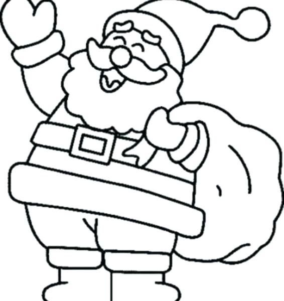 566x600 Santa Claus Coloring Pages