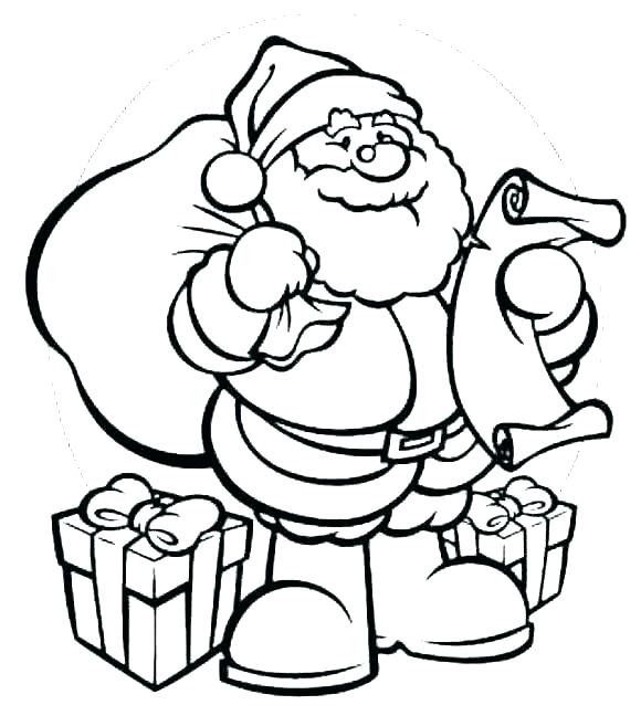 580x638 Coloring Pages Santa Claus Candy Cane Drawing Pictures Hat