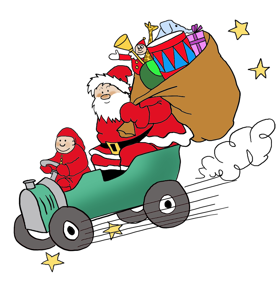 945x973 Drawing Present Santa Claus Transparent Png Clipart Free