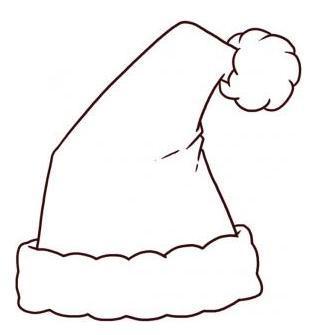 314x335 How To Draw A Santa Claus Hat To Colour