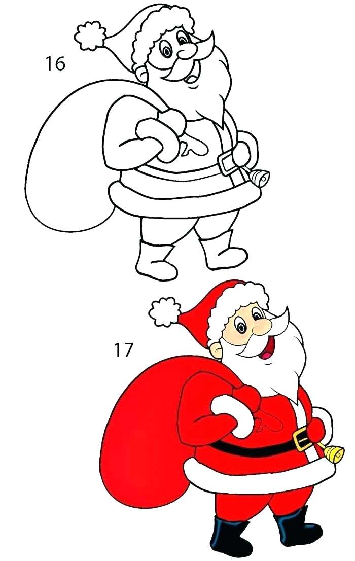 700x1106 Draw Santa Face