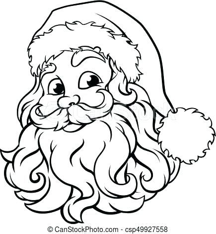 435x470 How To Draw Santa Claus Easy