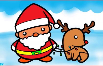 420x270 How To Draw Santa Claus How To Draw Christmas Pikachu Easy