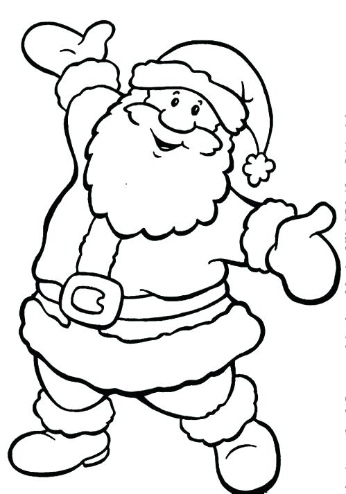 499x713 Santa Claus Coloring Pages For Toddlers Coloring Pages For Kids