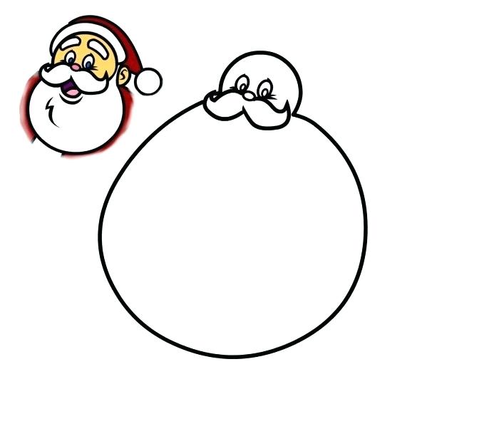 700x626 Easy To Draw Santa
