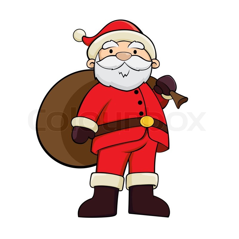 800x800 Vector Illustration Of Santa Claus Stock Vector Colourbox