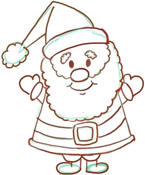 503x606 Draw Santa Clause