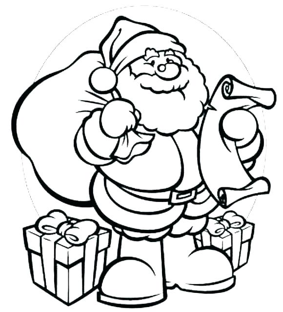 580x638 Santa Coloring Template With Xmas Pages Thanxtaiji Info