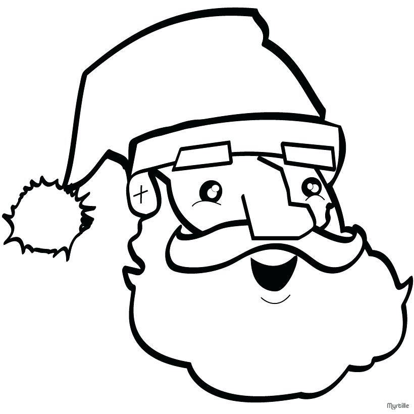 820x820 Santa Face Coloring