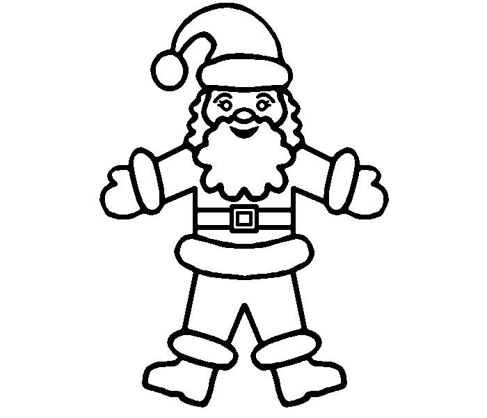 700x600 Best Santa Templates Shapes, Crafts Colouring Pages Free