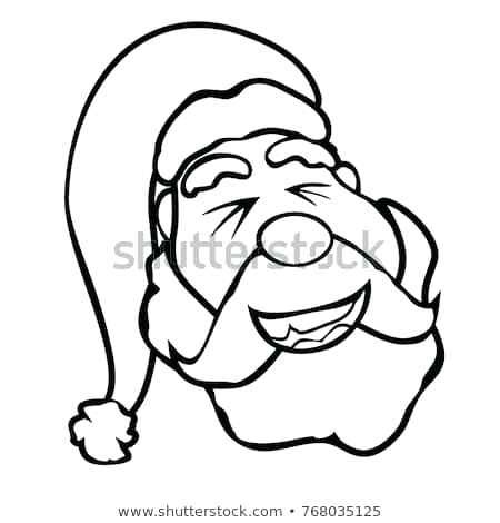 Santa Drawing Template | Free download on ClipArtMag