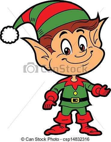 Santa Elf Drawing | Free download on ClipArtMag