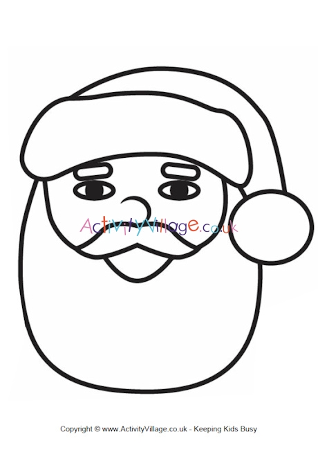 460x653 Santa Face Collage For Kids