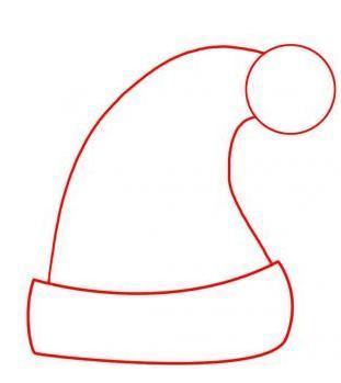 311x349 How To Draw A Santa Claus Hat To Colour