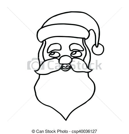 450x470 Drawing Of Santa Claus Face Face Realistic Santa Claus Face