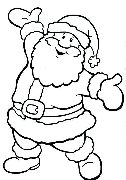 499x713 Face Of Santa Claus Coloring Pages