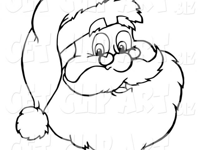 640x480 Sketch Clipart Santa Claus