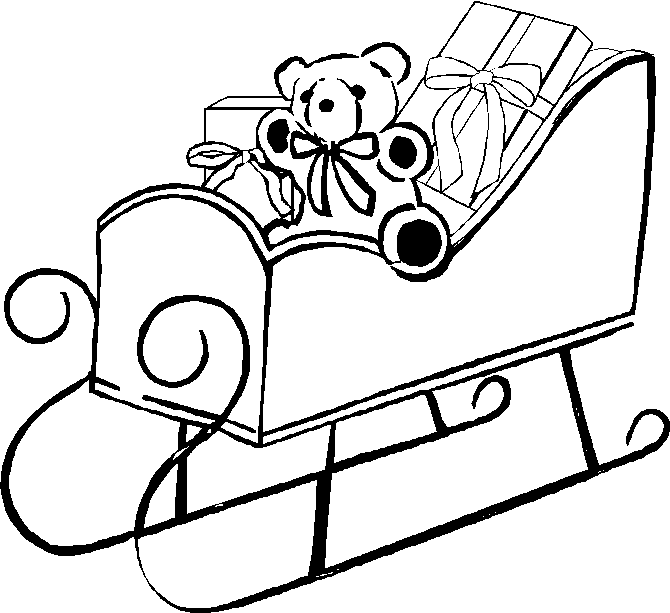 670x613 Santa Sleigh Coloring Pages