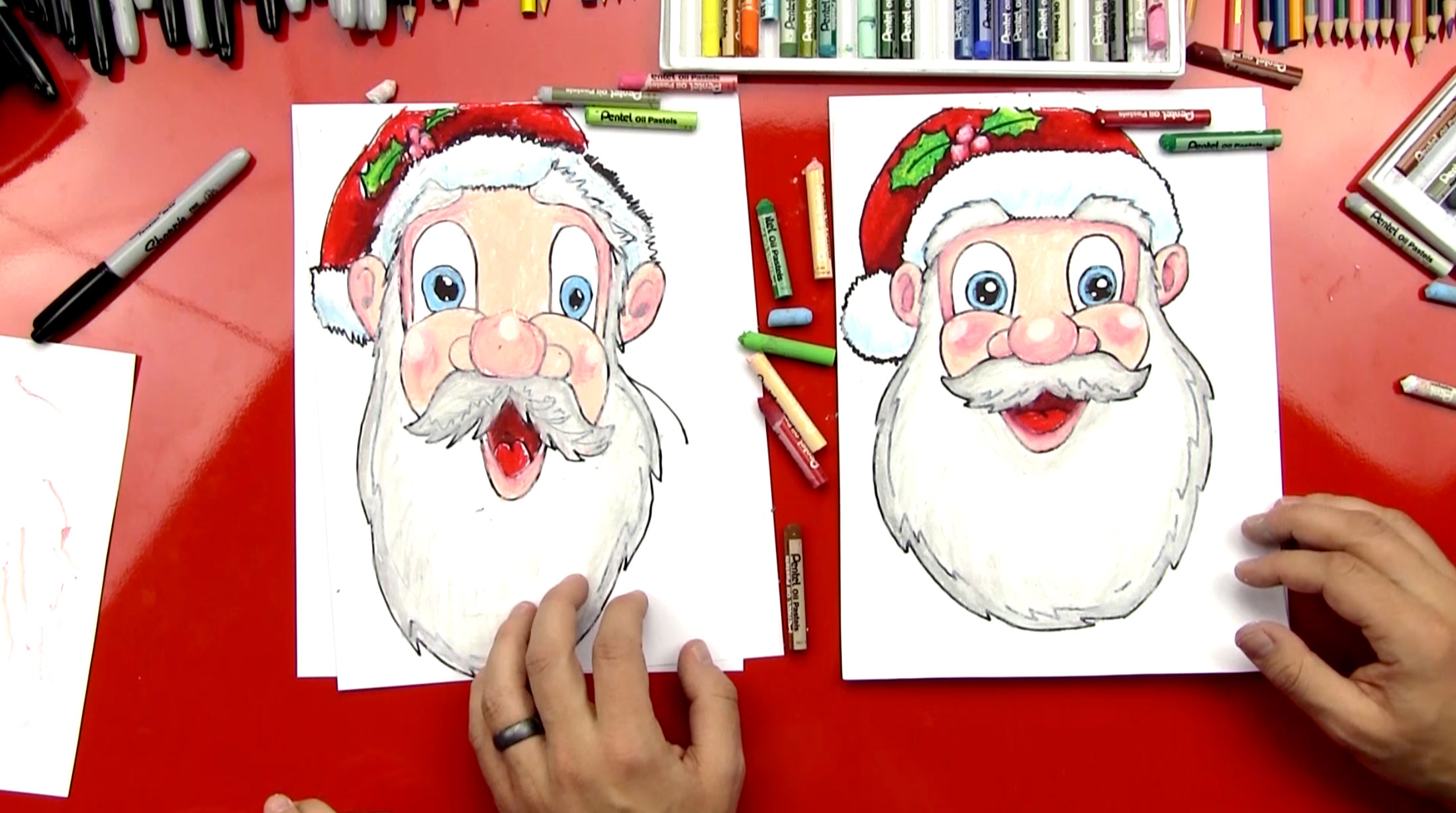 2199x1229 Huge Collection Of 'santa Drawing For Kids' Download More Than