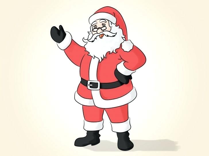 728x546 How To Draw Cartoon Santa