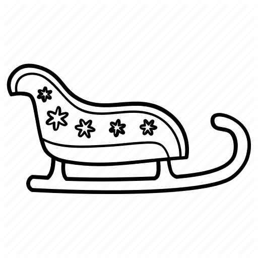 512x512 Christmas, Ride, Santa, Sleigh Icon