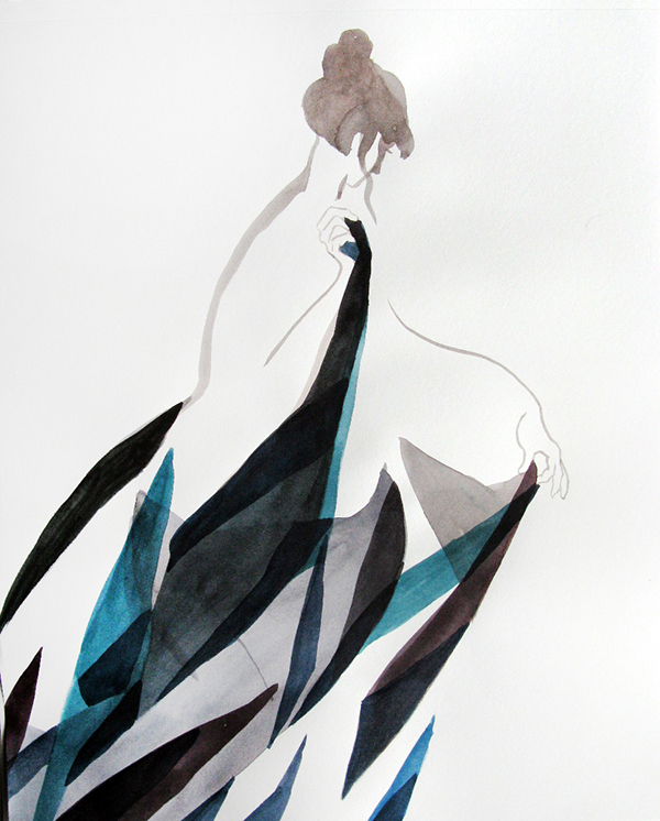 600x746 Figure Drawing, Minutes Watercolor Paintings On Behance