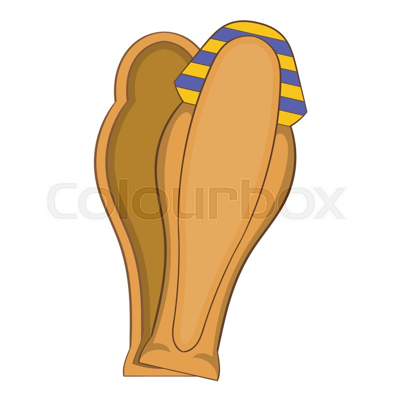800x800 pharaoh sarcophagus icon cartoon stock vector colourbox