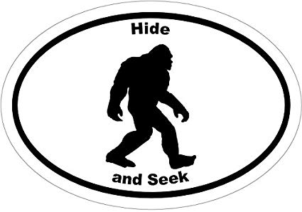 425x298 wickedgoodz oval hide and seek bigfoot vinyl decal