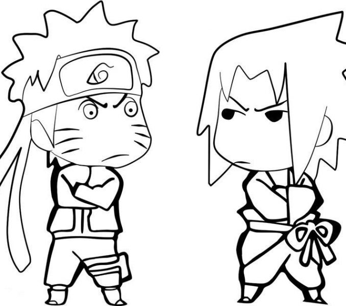 678x600 sasuke drawing cartoon for free download