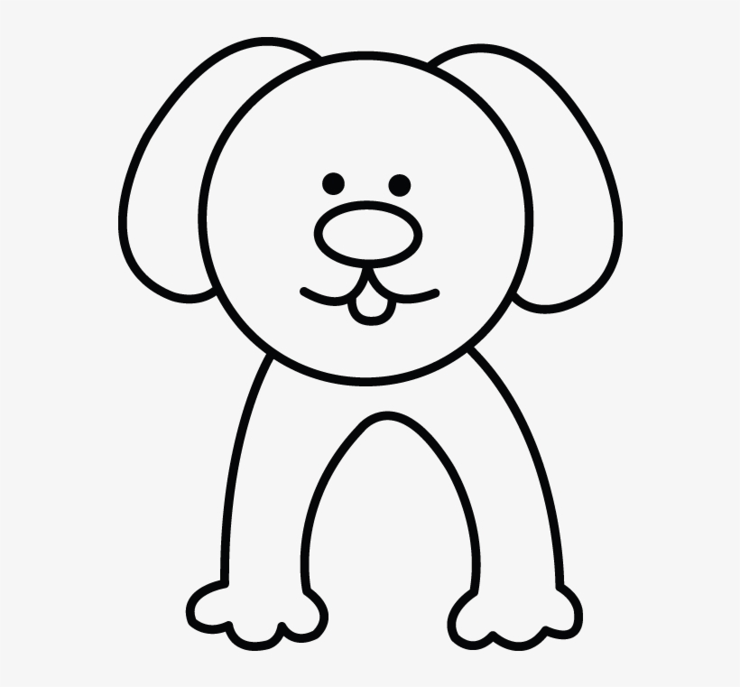 820x761 How To Draw A Dog, Easy Step