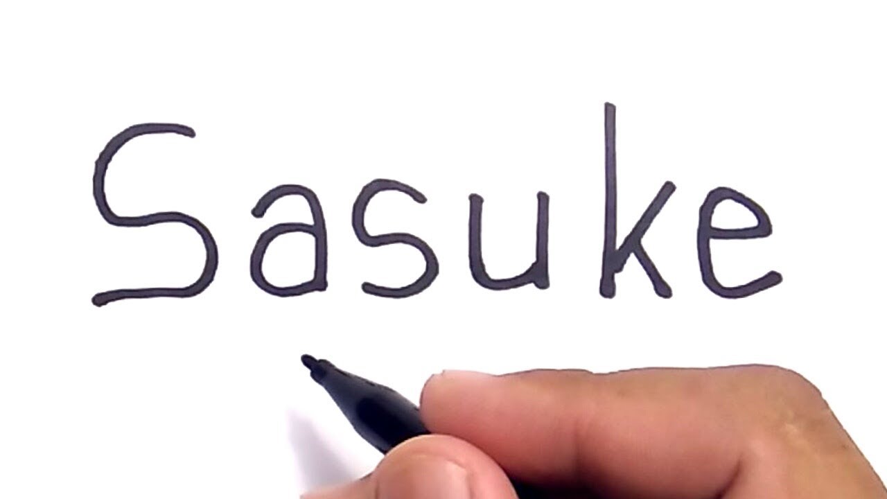 1280x720 Very Easy ! How To Turn Words Sasuke Into Cartoon For Kids How