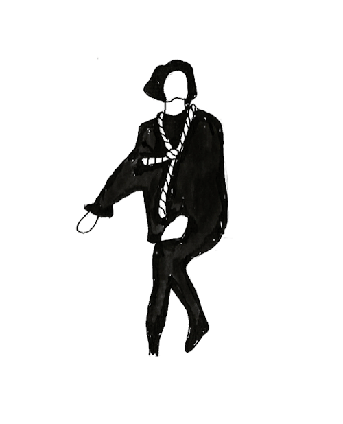 500x618 Gif Drawing Illustration Art Suicide Black Dance Ink Sketch Satan
