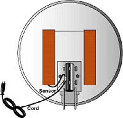 425x406 Ice Zapper Satellite Dish Heater Kit W Thermostat