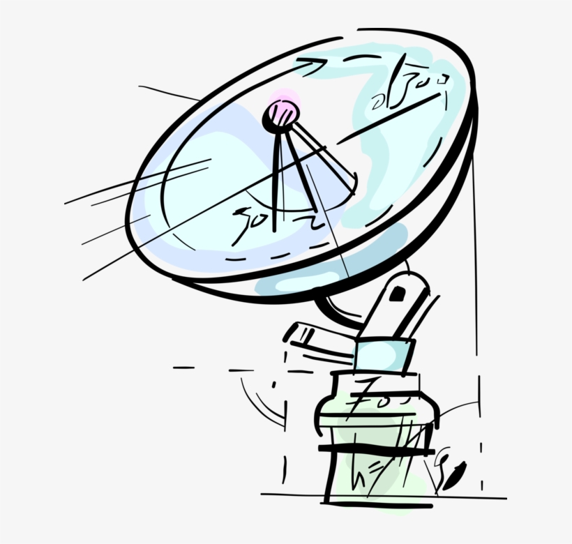 820x780 Vector Illustration Of Satellite Dish Parabolic Antenna Png Image