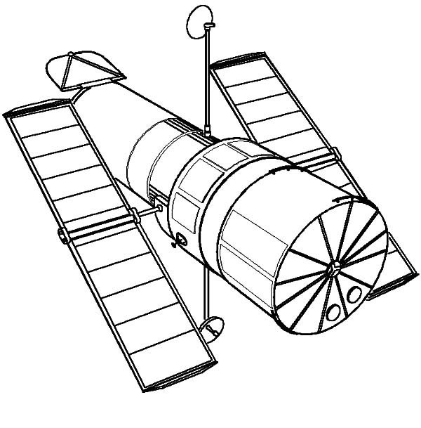 600x609 Launching Satellite Space Travel Coloring Pages Best Place To Color