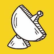 190x190 Satellite Drawing Premium Clipart